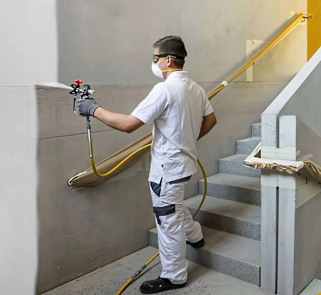 Покраска штукатурки